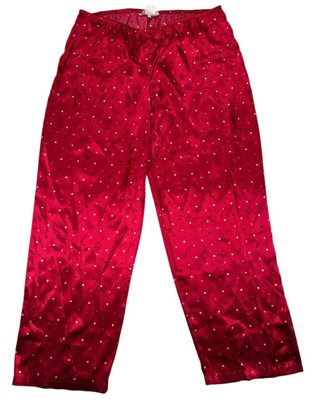 Gilligan & O’Malley Womens Sleepwear Pants Polka Dot Red Elastic Waist Size L
